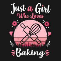 Just A Girl Who Loves Baking Pink Retro Vintage Gi Flannel Shirt | Artistshot