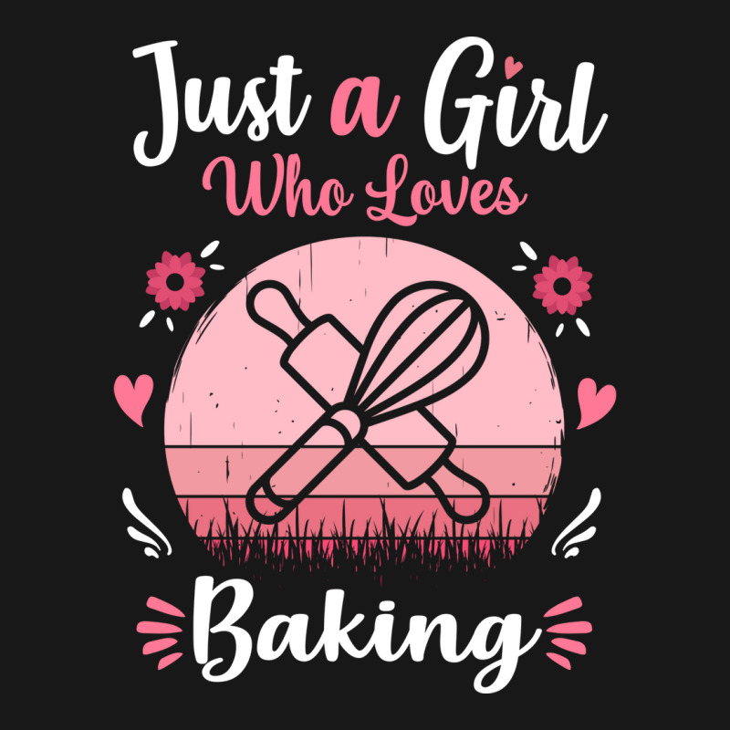 Just A Girl Who Loves Baking Pink Retro Vintage Gi Flannel Shirt by gorjejezlomx | Artistshot