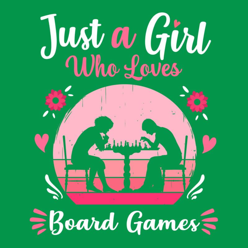 Just A Girl Who Loves Board Games Pink Retro Vinta Crewneck Sweatshirt | Artistshot