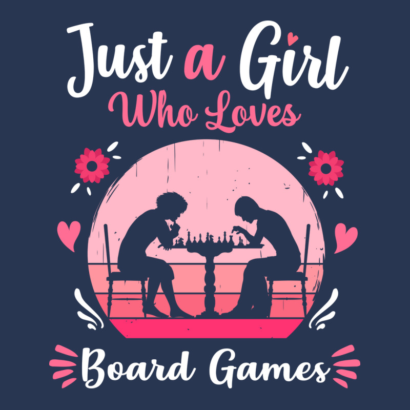 Just A Girl Who Loves Board Games Pink Retro Vinta Men Denim Jacket | Artistshot