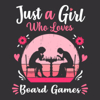 Just A Girl Who Loves Board Games Pink Retro Vinta Vintage Hoodie | Artistshot