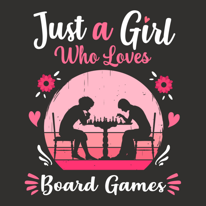 Just A Girl Who Loves Board Games Pink Retro Vinta Champion Hoodie | Artistshot