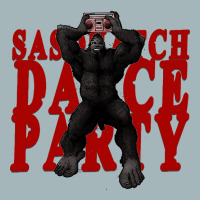 Sasquatch Dance Party Girl Unisex Sherpa-lined Denim Jacket | Artistshot