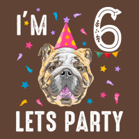 Lets Party 6th Birthday With English Bulldog Cool T-shirt | Artistshot