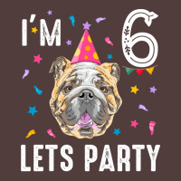 Lets Party 6th Birthday With English Bulldog Cool Graphic T-shirt | Artistshot