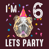 Lets Party 6th Birthday With English Bulldog Cool Unisex Hoodie | Artistshot