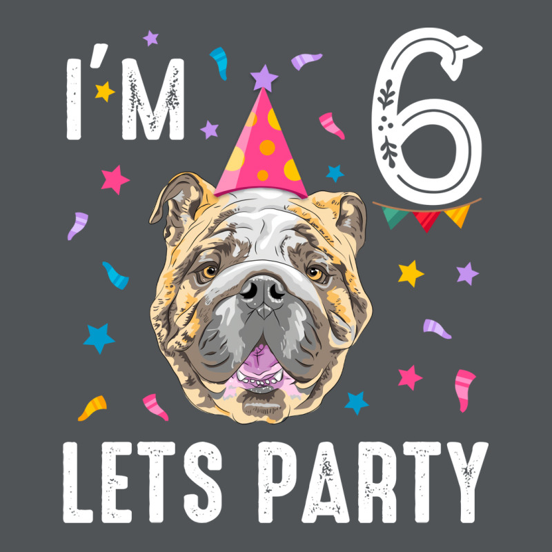 Lets Party 6th Birthday With English Bulldog Cool Long Sleeve Shirts | Artistshot