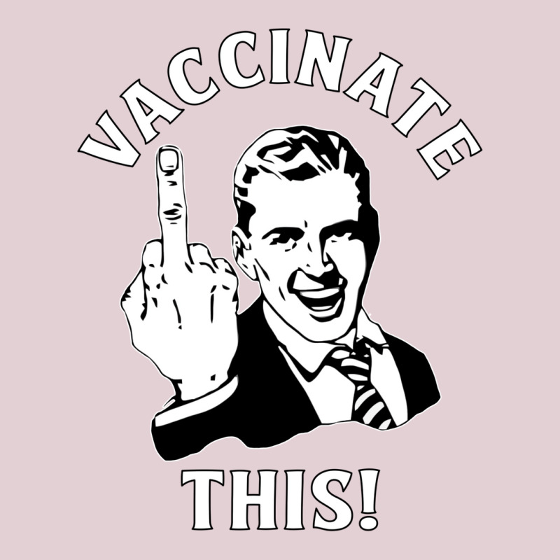 Funny Freedom “vaccinate This!” Middle Finger Ladies Fitted T-Shirt by ihotusrewak | Artistshot