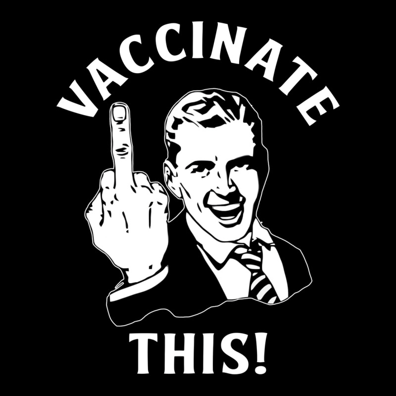 Funny Freedom “vaccinate This!” Middle Finger Cropped Sweater by ihotusrewak | Artistshot