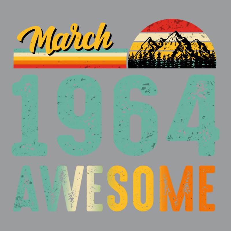 March 1964 Birthday Gift  Vintage March 1964 Aweso Classic T-shirt | Artistshot