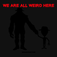 We Are All Weird Here Yellow Crew Socks | Artistshot