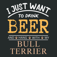 I Just Want To Drink Beer And Hang With My Bull Te Women's Triblend Scoop T-shirt | Artistshot