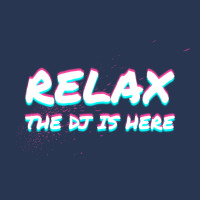 Relax The Dj Is Here Disc Jockey Gift Idea Music Men Denim Jacket | Artistshot