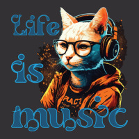 Life Is Music Gift Vintage Hoodie | Artistshot