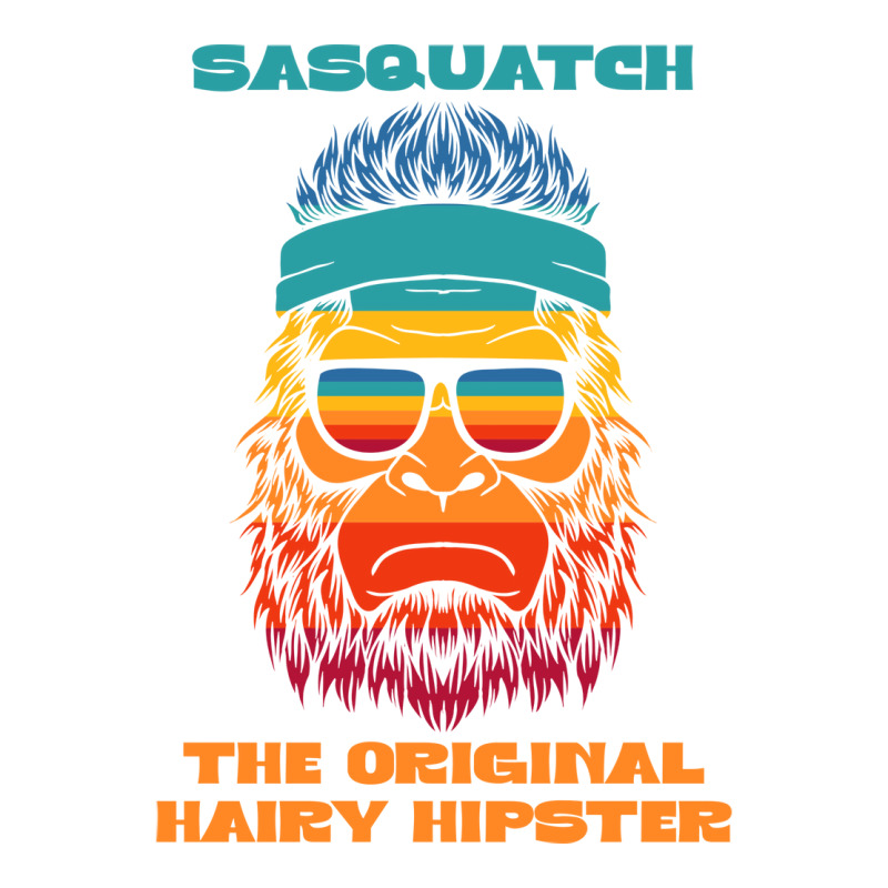 Sasquatch The Original Hairy Hipster Retro Vintage V-neck Tee | Artistshot