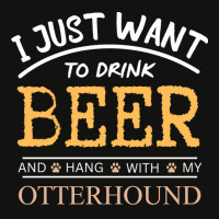 I Just Want To Drink Beer And Hang With My Otterho Scorecard Crop Tee | Artistshot