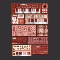 Synthesizers And Electronic Music Instruments Funn Vintage Hoodie And Short Set | Artistshot