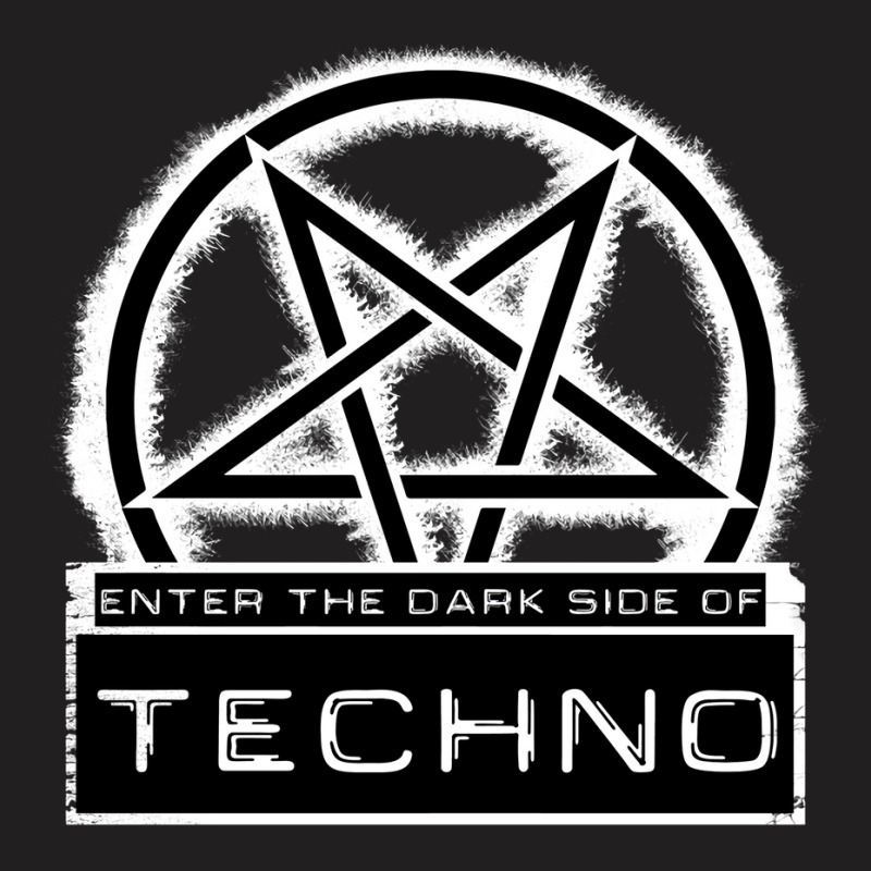 Dark Side Of Techno White Humor T-shirt | Artistshot