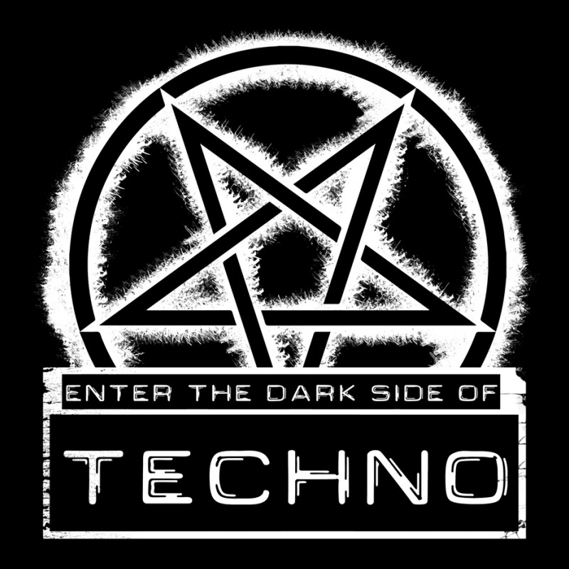 Dark Side Of Techno White Humor V-neck Tee | Artistshot