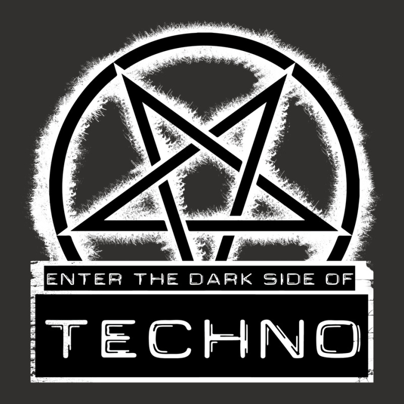 Dark Side Of Techno White Humor Champion Hoodie | Artistshot