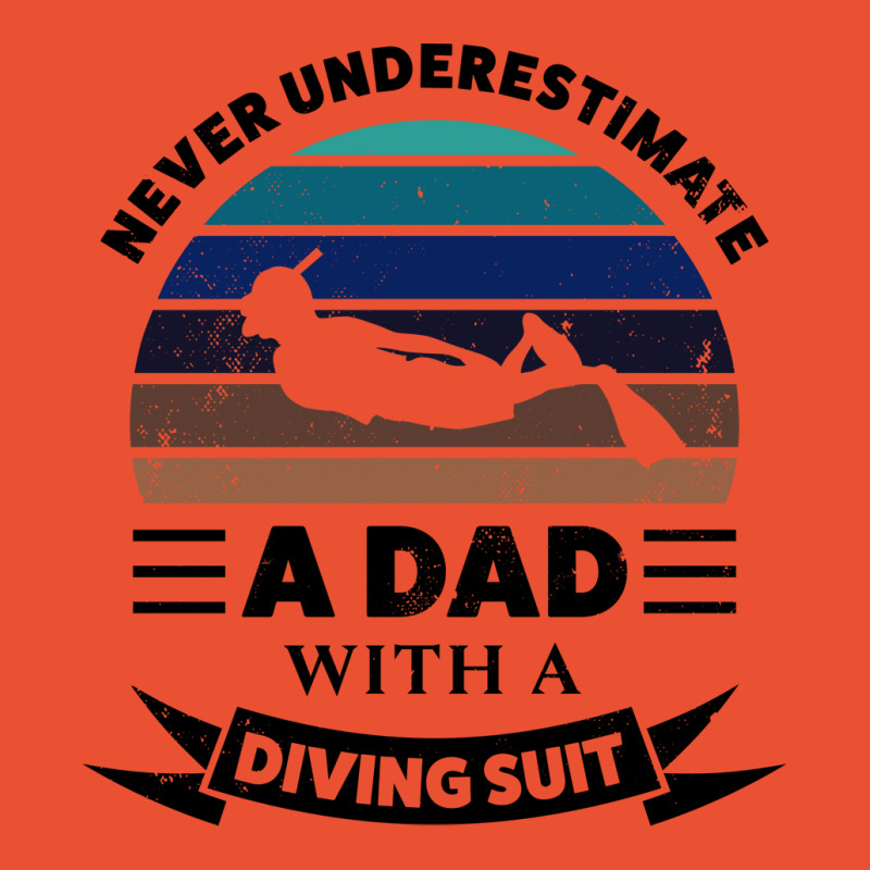 Dad With A Diving Suit Gifts Fathers Day Vintage Ladies Fitted T-Shirt by rmngamra2 | Artistshot