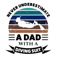 Dad With A Diving Suit Gifts Fathers Day Vintage Crop Top | Artistshot