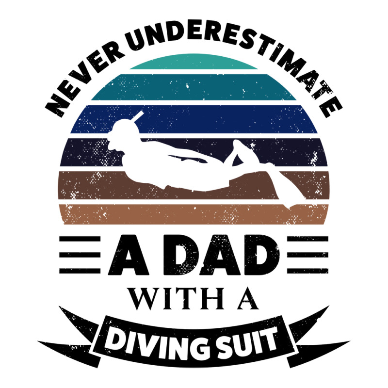 Dad With A Diving Suit Gifts Fathers Day Vintage Maternity Scoop Neck T-shirt by rmngamra2 | Artistshot