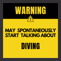 Funny Diving Warning May Spontaneously Start Talki Vintage Hoodie | Artistshot