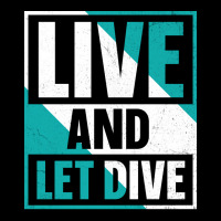 Live And Let Dive Humor Cropped Hoodie | Artistshot