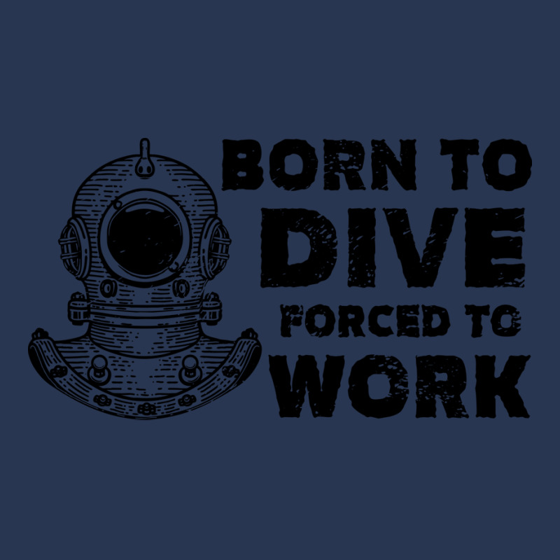 Born To Dive Forced To Work Nostalgia Men Denim Jacket | Artistshot