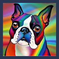 Boston Terrier Rainbow Painting Trending Boy Ladies Denim Jacket | Artistshot