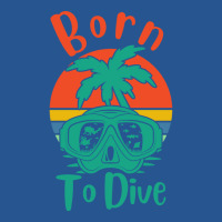 Born To Dive Love Diving 80s Ladies Fitted T-shirt | Artistshot