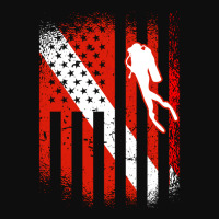 American Diver Down Flag Us Flag Dive Travel Crop Top | Artistshot