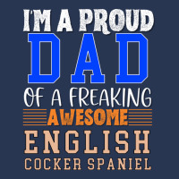 Im A Proud Dad Of A Freaking Awesome English Cocke Men Denim Jacket | Artistshot