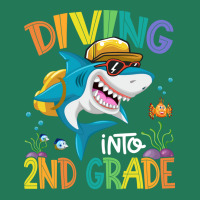 Diving Into 2nd Grade Shark Backpack Back To Schoo Ladies Fitted T-shirt | Artistshot