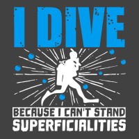 Scuba Diving I Dive Because I Cant Stand Superfici Vintage T-shirt | Artistshot