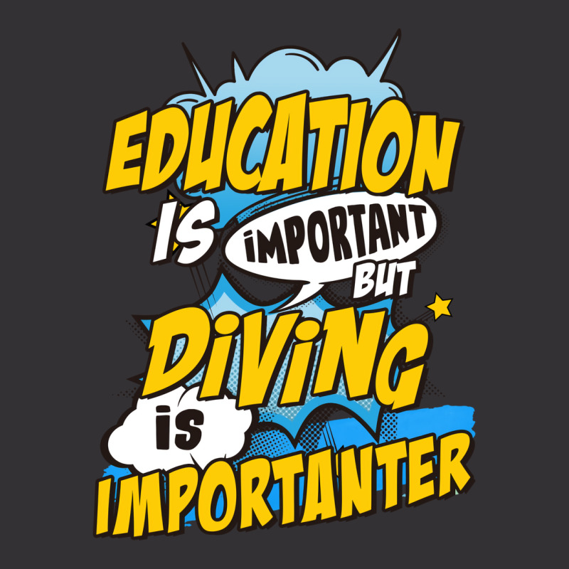 Diving Is Important Summer Vintage Hoodie | Artistshot