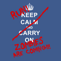 Keep Calm And Carry On   Run! Zombies Are Coming! Champion Hoodie | Artistshot