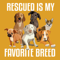 Rescued Is My Favorite Breed Music Trending T-shirt | Artistshot