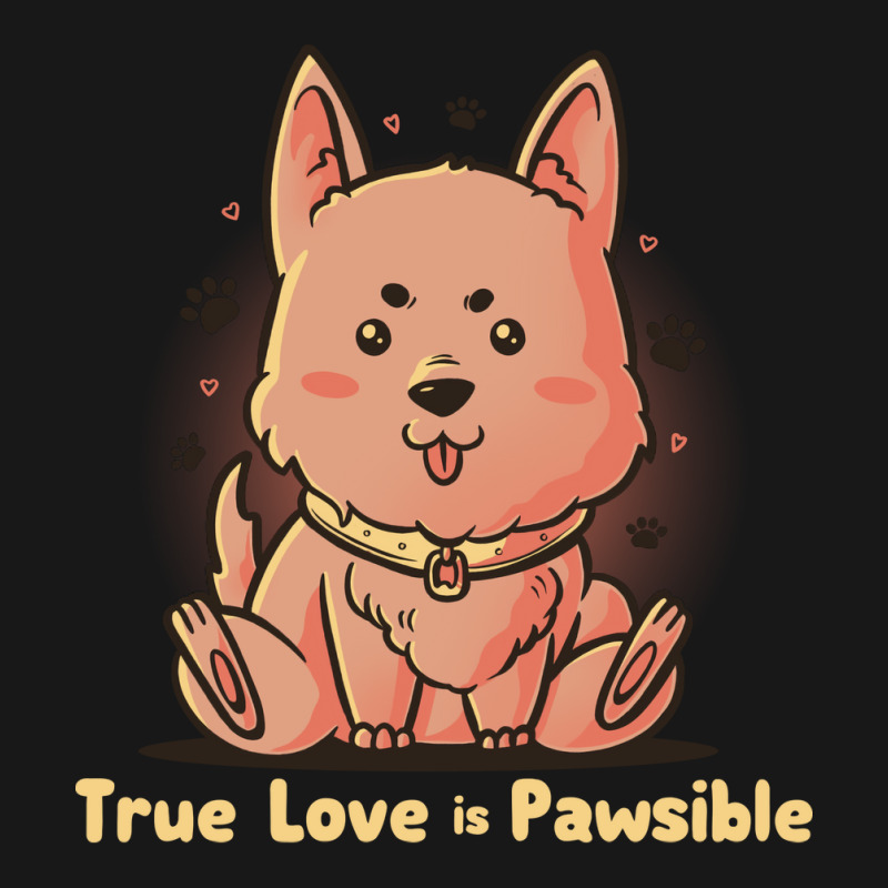 True Love Is Pawsible Dog Pet Lover Gift Girl Musi Flannel Shirt | Artistshot