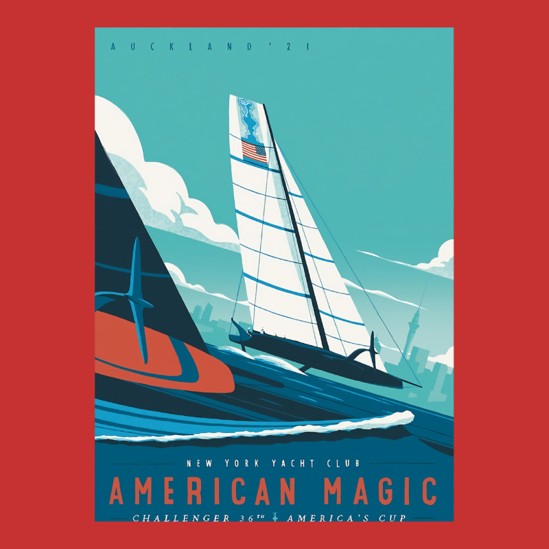 America's Cup   American Magic Poster   Auckland 2 V-Neck Tee by deakinlathena | Artistshot