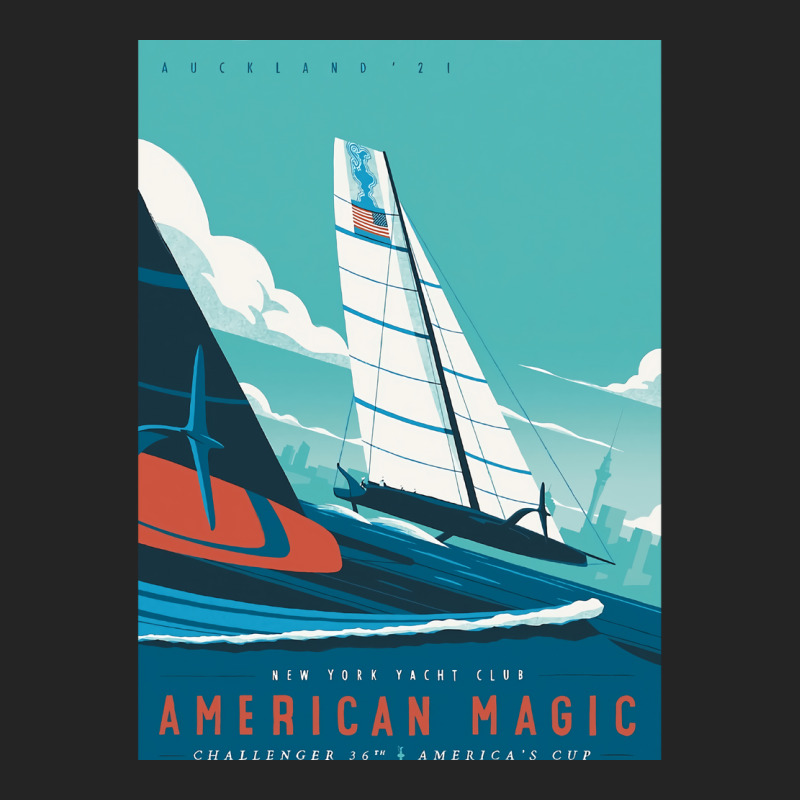 America's Cup   American Magic Poster   Auckland 2 3/4 Sleeve Shirt by deakinlathena | Artistshot