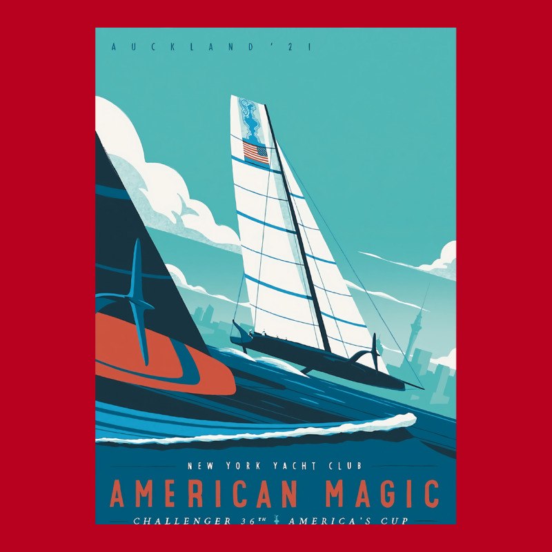 America's Cup   American Magic Poster   Auckland 2 Classic T-shirt by deakinlathena | Artistshot