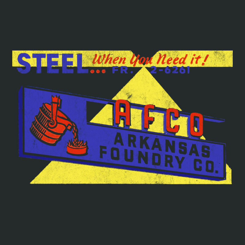 Arkansas Foundry   Steel When You Need It Women's Triblend Scoop T-shirt by erbkanfonkwe9 | Artistshot