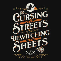 Cursing In The Streets   Vintage Funny Witch Typog Graphic T-shirt | Artistshot