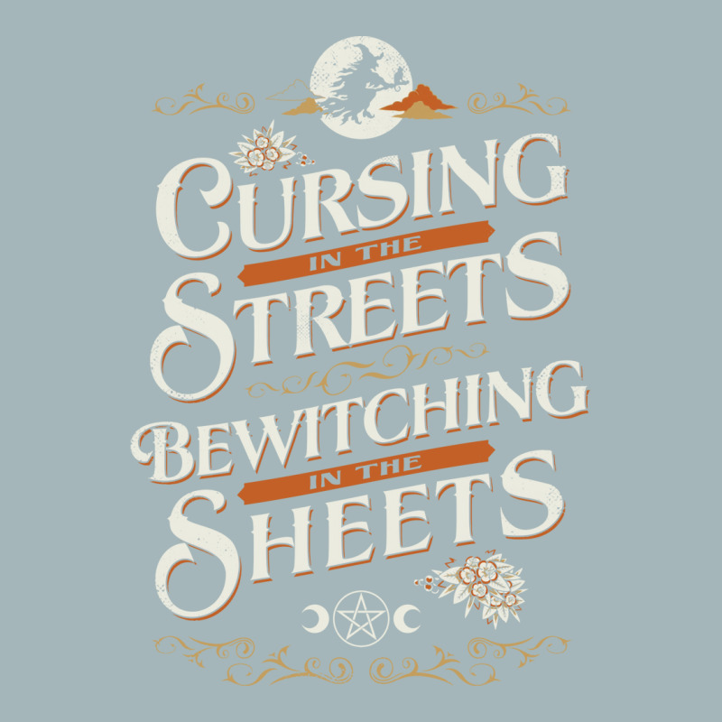 Cursing In The Streets   Vintage Funny Witch Typog Unisex Sherpa-Lined Denim Jacket by lyxellseradjq | Artistshot