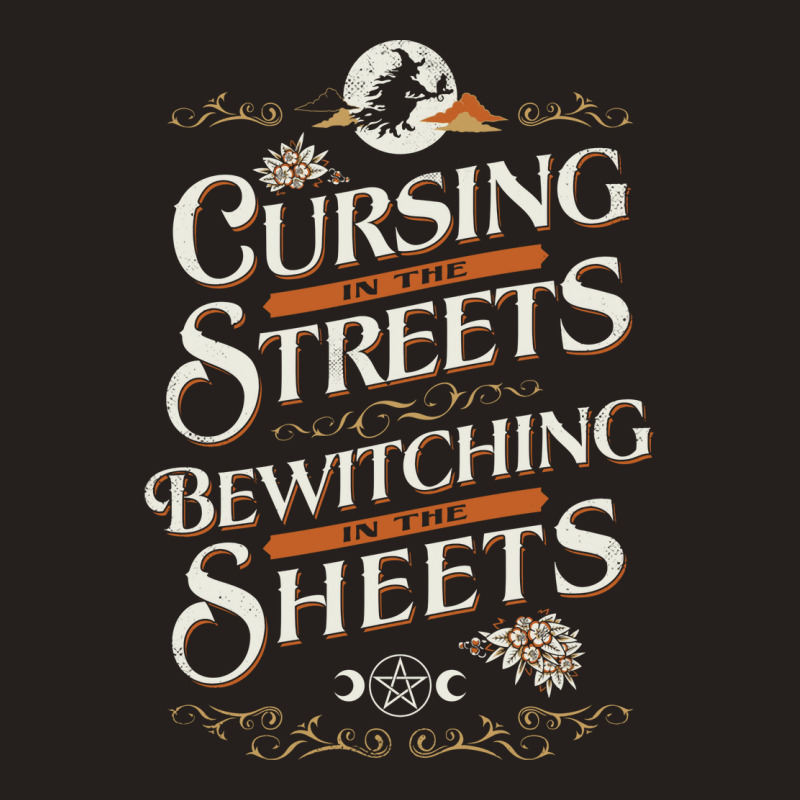 Cursing In The Streets   Vintage Funny Witch Typog Tank Top by lyxellseradjq | Artistshot