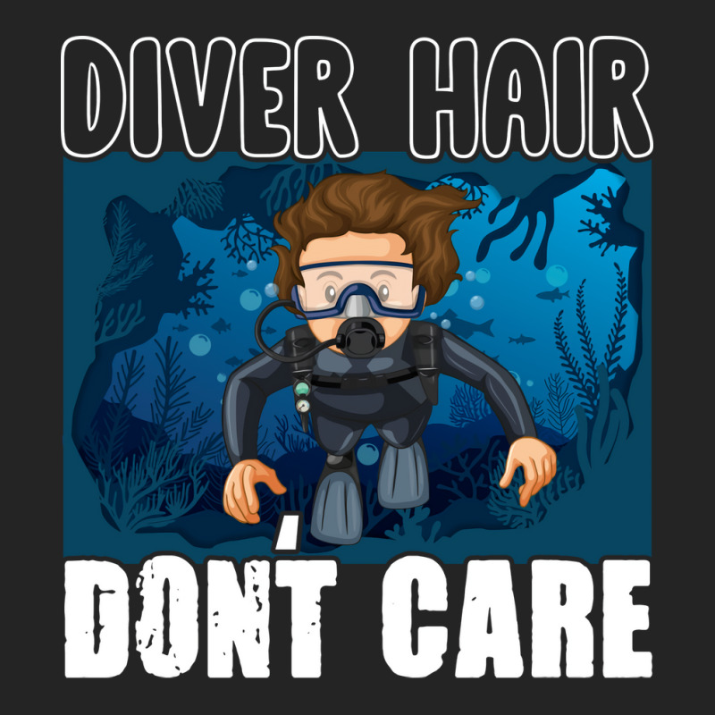 Diver Hair Dont Care Scuba Diving Diver Nostalgia 3/4 Sleeve Shirt | Artistshot