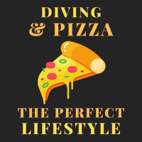 Diving And Pizza Lifestyle Travel 3/4 Sleeve Shirt | Artistshot