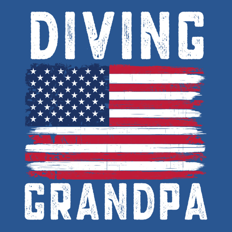 Diving Grandpa American Flag July 4th Hippie T-shirt | Artistshot